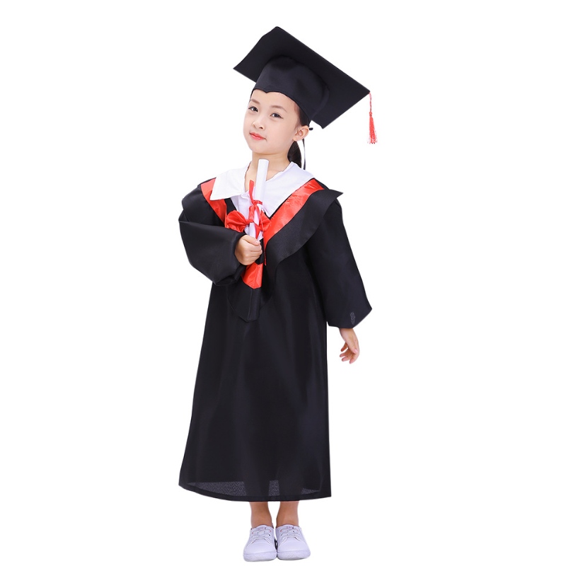 Kinder -Abschlusskostüm Kindergarten Junggeselle Bachelor Kleid für Kinder Doktorandklasse Leistungskleid von Kindern