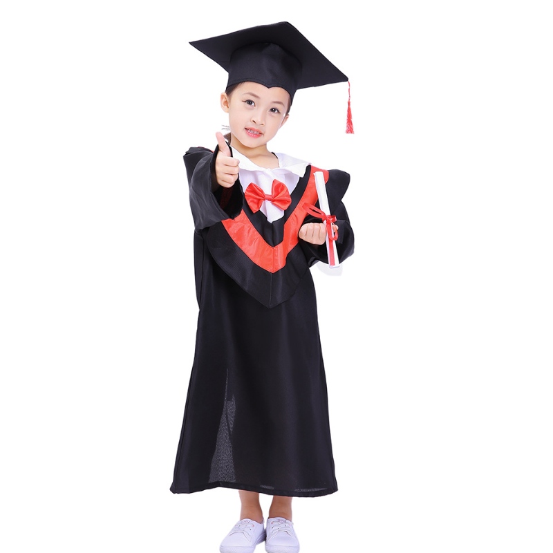 Kinder -Abschlusskostüm Kindergarten Junggeselle Bachelor Kleid für Kinder Doktorandklasse Leistungskleid von Kindern