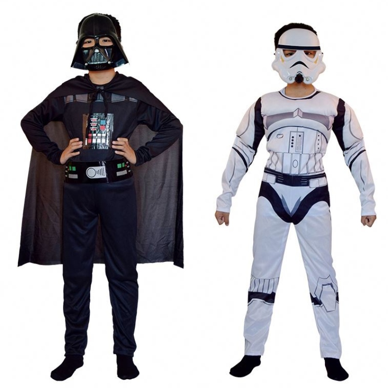 Trooper Skywalker Cosplay -Kostüm Kinder Jungen Halloween Karnevalsparty Kleidung Cape Mask