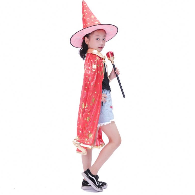 Adligeeen Children 's Adult Party Dress Up rot -schwarzes Doppel -Gesichts -Ständer Cape Kapuze Cape Cape Kostüm Halloween Cosplay