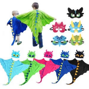 Dragon Kostüm Umhang mit Hut zahnloser Dragon Cape Anime Cosplay Kostüme Dinosaurier Kostüm