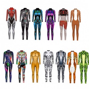 Halloween Bodysuit Roboter Punk Jumpsuit CatSuit sexy Frauen Cosplay -Kostüme