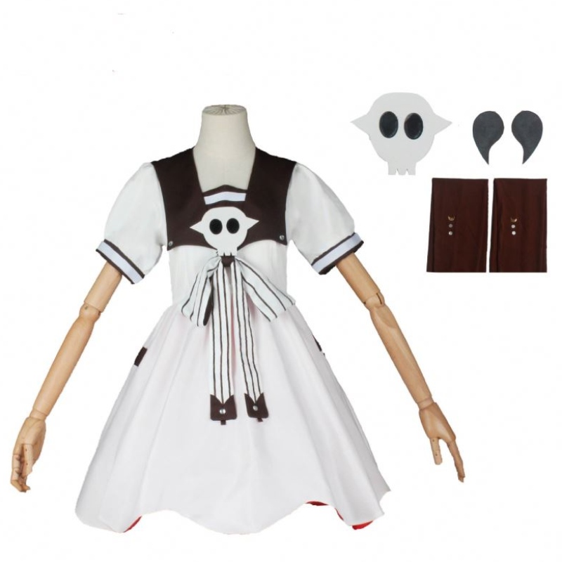 Toilettengebundene Hanako-Kun Nene Yashiro Cosplay Kostümkleid Kopfschmuck Requisiten Anime Perücken Halloween Kostüm für Frau