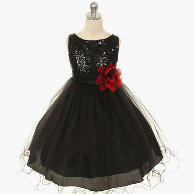 Neue Mädchen Kinder Blume Elegante Kausalprinzessin Party Kleider Kinder Kleidung Weihnachten Geburtstag Hochzeitsfeier Baby Mädchen Kleid