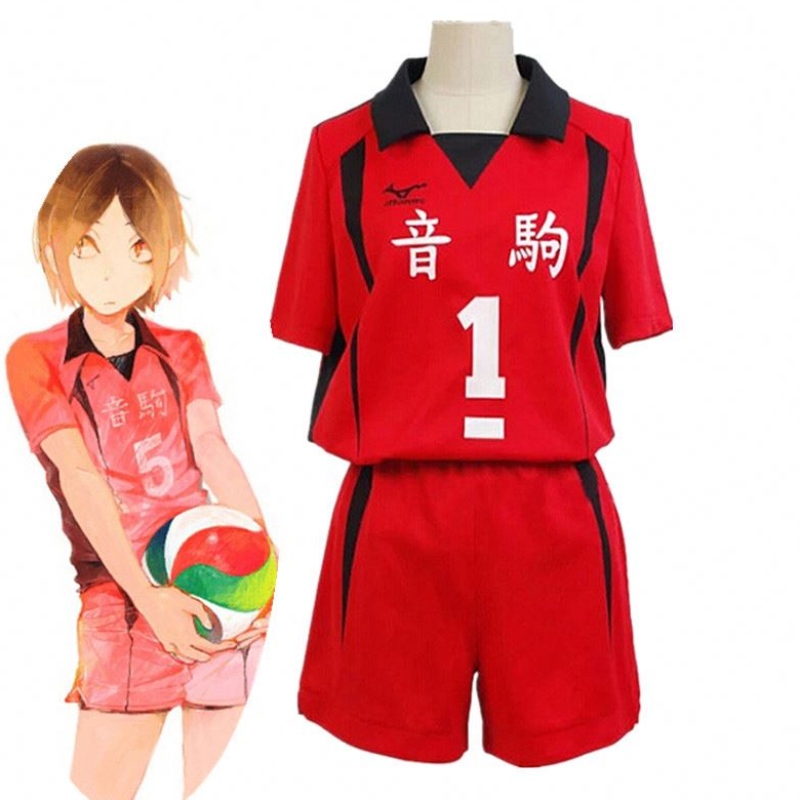 Erwachsener Haikyuu Nekoma High School#5 1 Kenma Kozume Kuroo Tetsuro Cosplay Haikiyu Volley Ball Team Jersey Sportswear Uniform