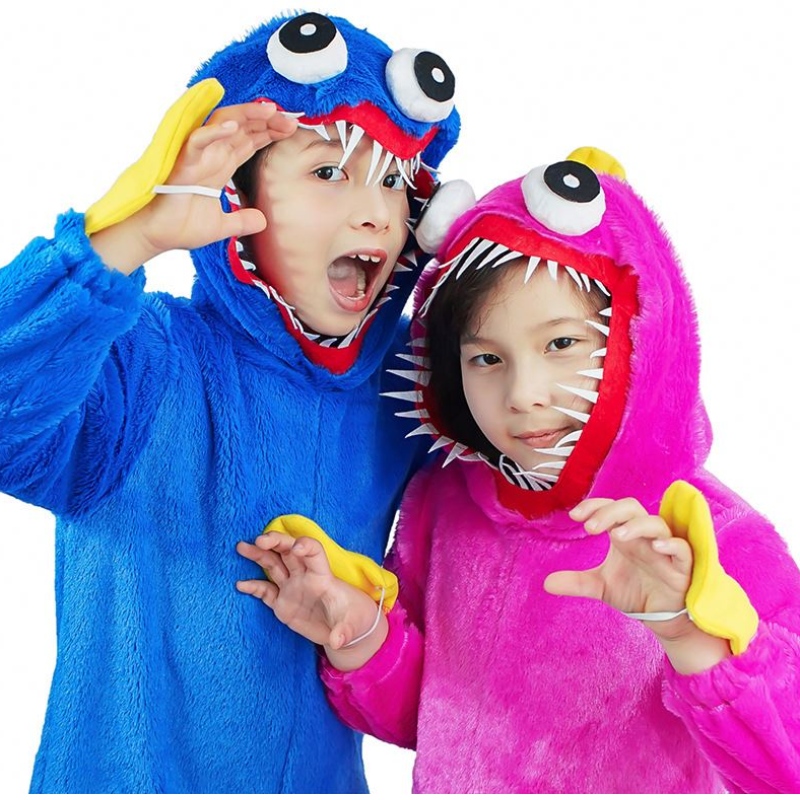 Wuggy Kostüm Poppy Playtime Game Charakter Plüsch Jumpsuit Horror Scary Soft Geschenk für Kinder Carnival Party Cosplay Kleidung