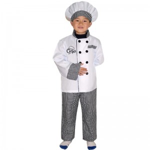 New Style Kids Chef Kostüm Halloween Party Cosplay -Kleidung Rollenspiele Girl \'s und Boy\' s Chef Apron Kostüm