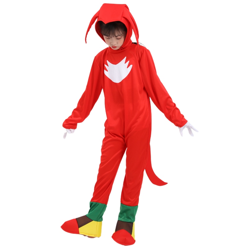 Kinder Bühnenleistung Kostüme Red Sonic Halloween Kostüm für Kinder