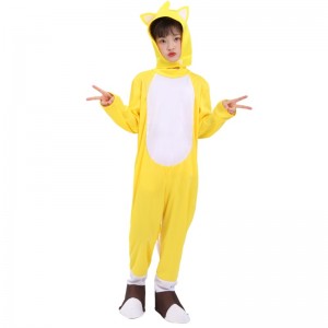 Großhandel Halloween Yellow Fox Tarrs Überschall Boy Kostüm Igel Sonic Suits Cosplay -Kostüm für Kinder
