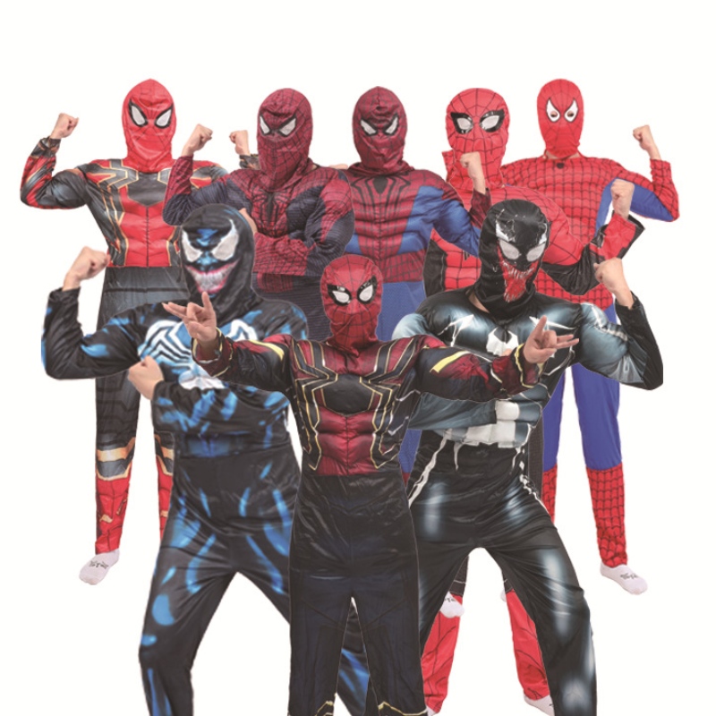 Super Hero Parent-Adult Strumpfhose Erwachsener von Spider Man Strumpfhosen einteiliges Halloween-Cosplay-Kostüm-Großhandelsgroßhandel