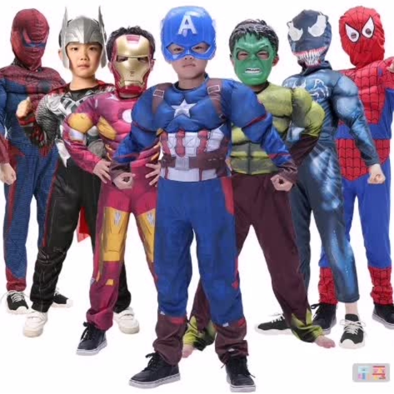 Fashion Cool American Movie Super Hero Cosplay Kostüm für Kinderparty Idee