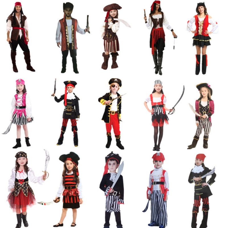 Amazon Hot Sale Cosplay Kostüm Halloween Pirate Party Kleidung für Kinder