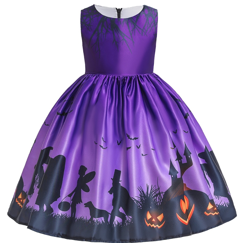 Kinderkleidung drucken Halloween -Prinzessinkleid für Halloween