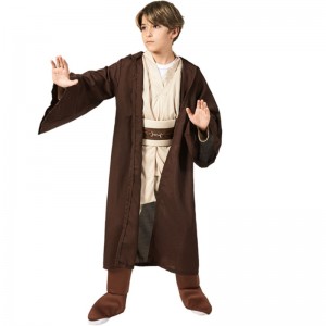 Jedi Robe Halloween Cosplay -Kostüm von Child \'s Kapuzenjedi Robe