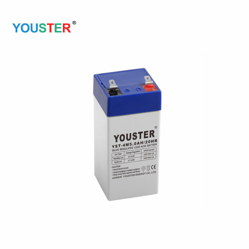 Youster wiederaufladbar kleiner versiegelter Blei -Säure -Batterie 4V 5AH 20 Stunden für Notlicht/Alarmsystem