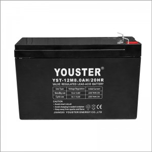 Youster -Wartung mit hoher Kapazität Free12v8.0AH Versiegelte Solarbatterie USP -Blei -Säure -Batterie