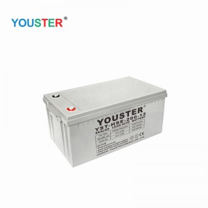 Youster Agm Deep Cycle Gel Blei Säure Wechselrichter 12V200AH Speichergel Solarenergie für den Heimgebrauch
