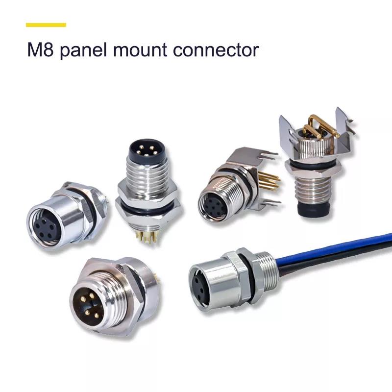 m5 m8 m12 m16 m23 Stecker 2 3 4 5 6 8 12 17 Pin IP68 wasserdichte Panel Mount Form Adapter Stecker