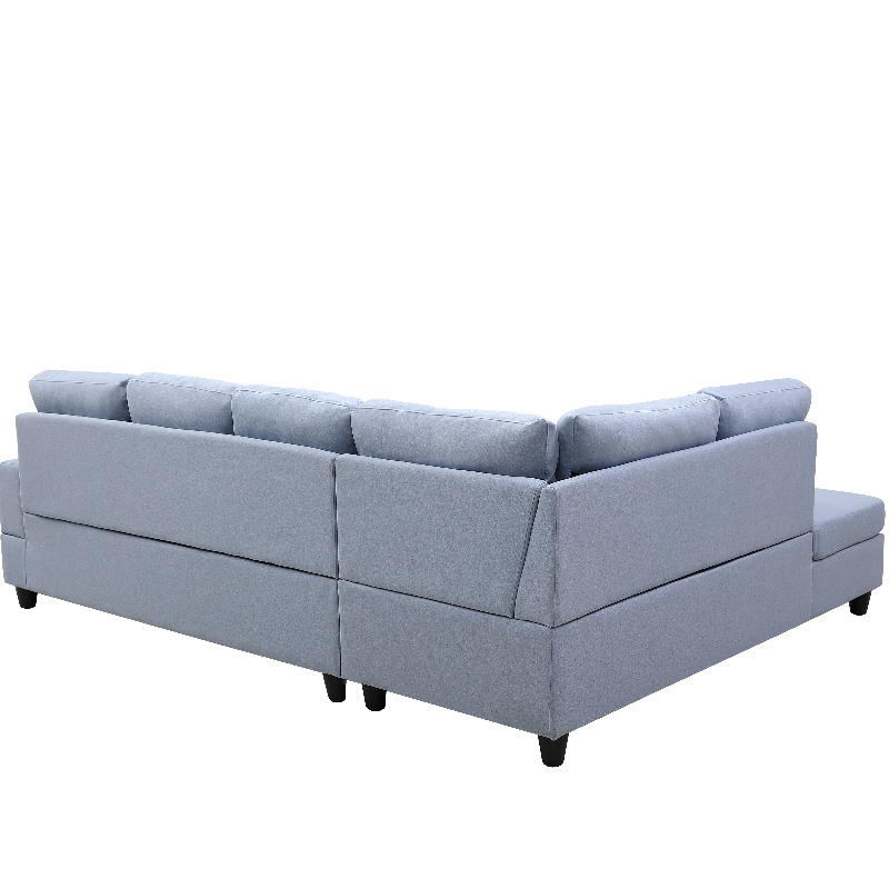 Stoffe Sektional Sofa Wohnzimmer Sofa Set mit Stauraum