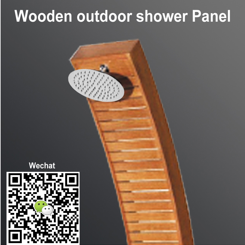 Außendusche Panel CF5002, Holz Außendusche Panel, Garten Duschplatte, freistehende Außendusche