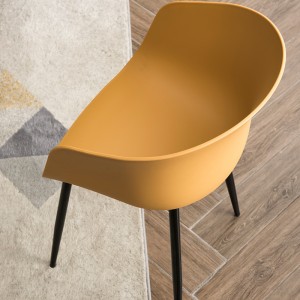 Moderne italienische französische Art Hohe Qualität Kunststoff Pp Shell Küche Esszimmer Kunststoff Stuhl Für Esszimmer