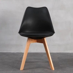 Großhandel moderner Plastik -Essstuhl Bistro Cafe Restaurant Buntes Acrylstuhl Plastikstuhl und ein weiches Kissen