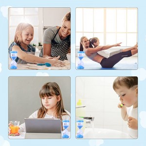 Bestseller Bunte Kunststoff Sand Timer Uhr 2/3/5/10/15/30 Min für Kinder Spiele Dekor Sanduhr