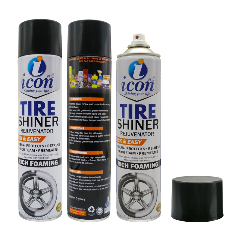 Reifen -Shiner -Schaum sauber schützt erfrischt reichhaltiges Schaumdurchdrückung Autosorientierungen