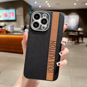 Geeignet für Apple iphone14pro Leder Handy Schutzhülle, mattierte TPU Anti Drop und Anti Vibration Handy Schutzhülle aroundPersönliche Trend Handy Schutzhülle Leder Schutzhülle