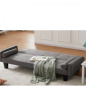 Massivholz Stoff Sofa Klappbett Sofa
