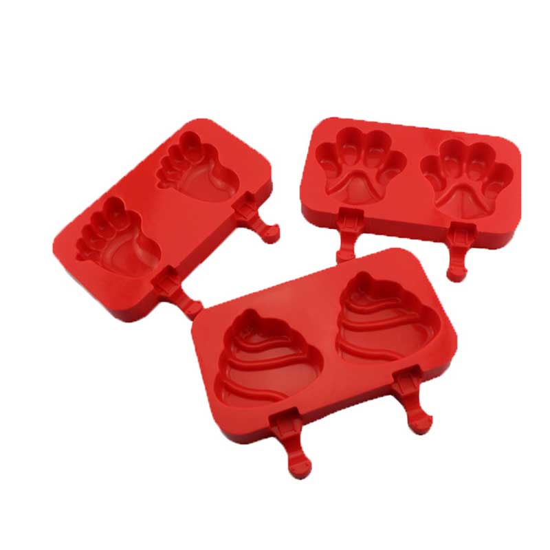 Eisformen Küche Gadget DIY Food Grade Silikon Kinder Eisschalenhalter Einfach zu reinigen 2OR3 Hohlräume Kartonform
