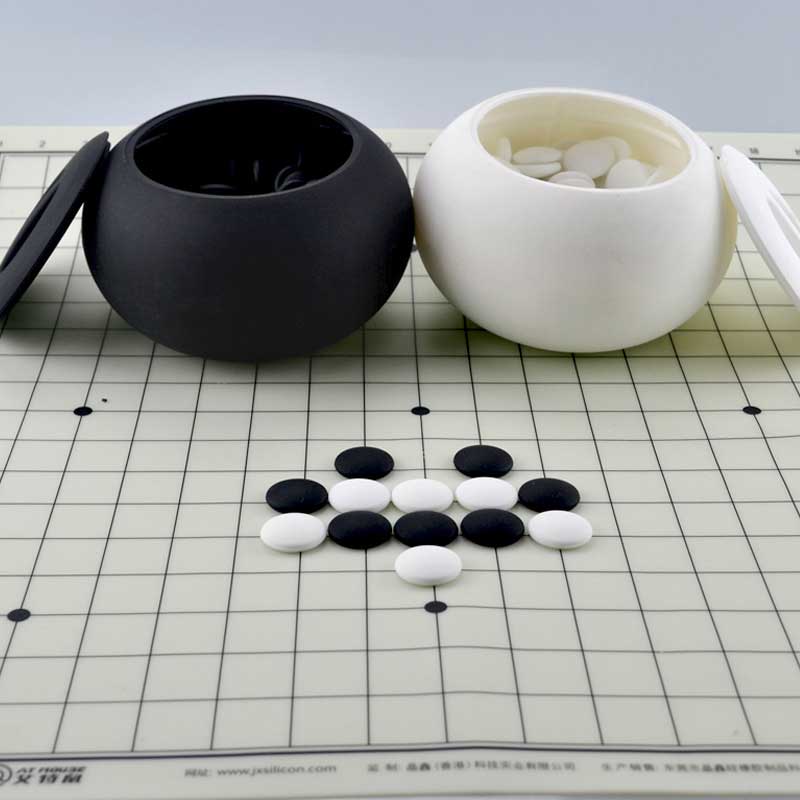 Silikon Weiqi Board Weiqi Game Stones Stones Pädagogikspielzeug