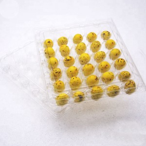 Benutzerdefiniertes Drucketikett klares Kunststoff wiederverwendbares Plastik -Wachtel -Eierschale