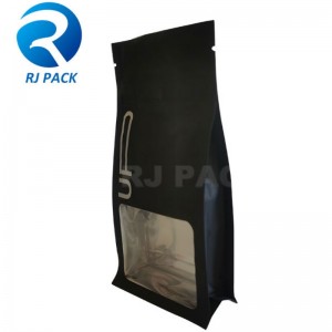 Kinderfestes flacher Bodenbeutel mit Fenster