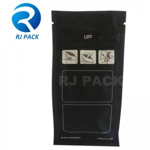 Kinderfestes flacher Bodenbeutel mit Fenster