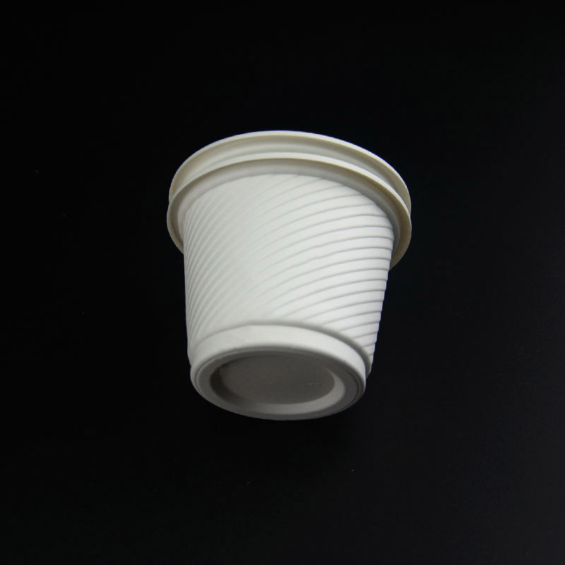 Biologisch abbaubarer weißer Einweg -Maisstärke -Cup ökologisch
