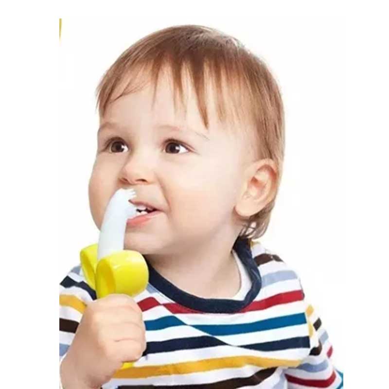 Banane Baby Teether Silicon Baby Zahnbürste Baby Mini Zahnbürste Training Zahnbürste und Teether Toy