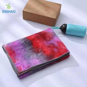 Anti-Rutsch-Umweltschutz-Tie-Dye-Yoga-Handtuch Großhandel, Hochtemperatur-Tie-Dye-Yoga-Matten-Handtuch Weich und schweißabsorbierend, ideal für Hochtemperatur-Yoga, Pilates, Fitness