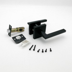 S7503 Privatsphäre Türhebel für Schlafzimmer und Badezimmertüren mattschwarz