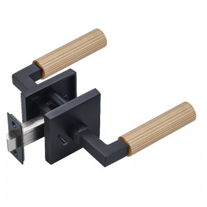 S7132 Hochwertiges modernes Quadrat -Türschloss, Hochleistungs -Modern Modern Knurled Design Door Hebelgriff