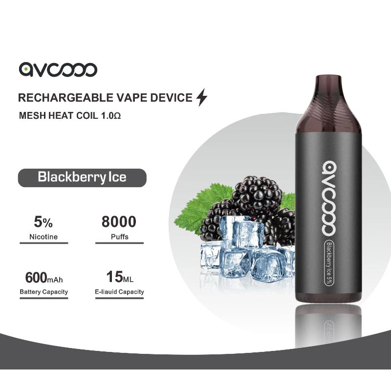 AVCOOO wiederaufladbares Vape -Gerät 8000 Puffs