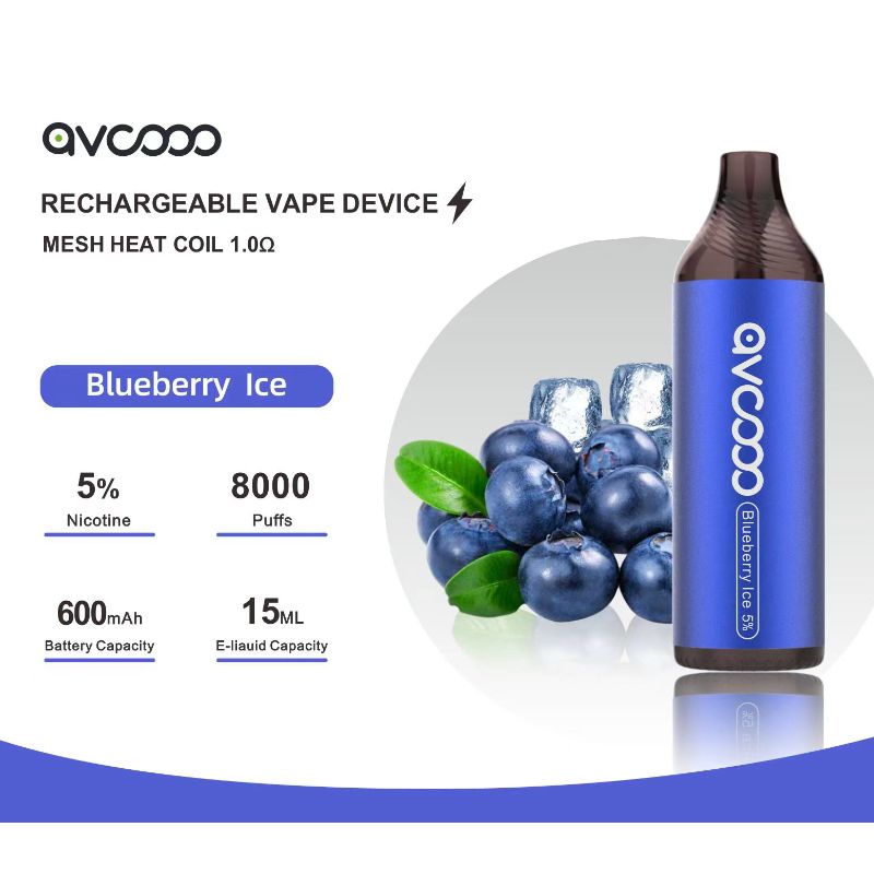 AVCOOO wiederaufladbares Vape -Gerät 8000 Puffs