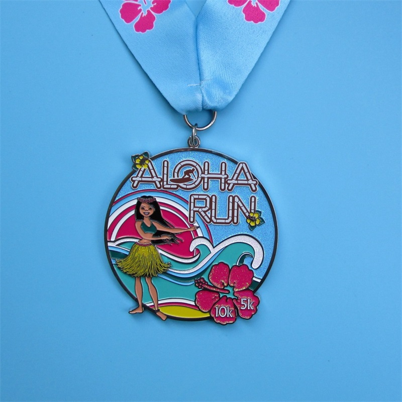 Bunte weiche Emaille Running Medal Awards