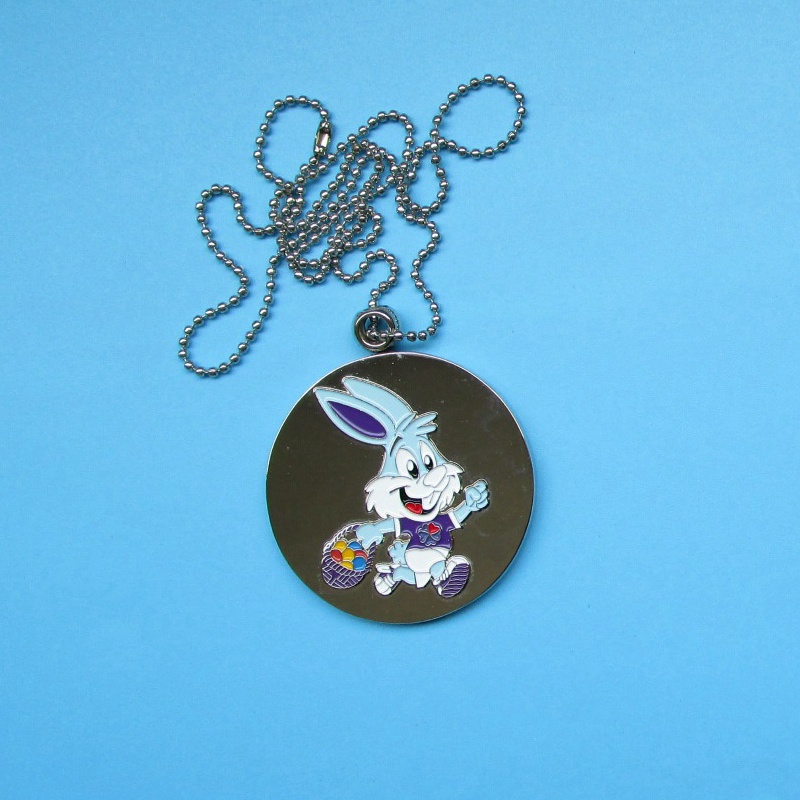 Benutzerdefinierte Medaillen Rennen für Kinderniedliche Design Kaninchen Perlen Halsketten Kindermedaillen