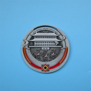 Custom Logo Antique Design 3D Metall Farbige Medaille Marathon Medaillen -Finisher 2016