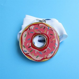 Custom Metall Goldmedaille Buntes Druck virtueller Sportmedaille