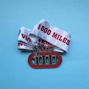 Hersteller kundenspezifischer hochwertiger Metall -Metall -Marathon -Sportmedaille