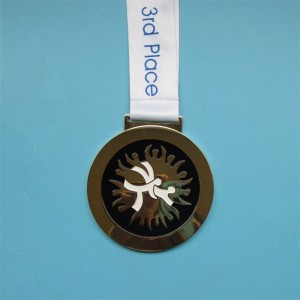 Hersteller kundenspezifischer hochwertiger Metall -Metall -Marathon -Sportmedaille