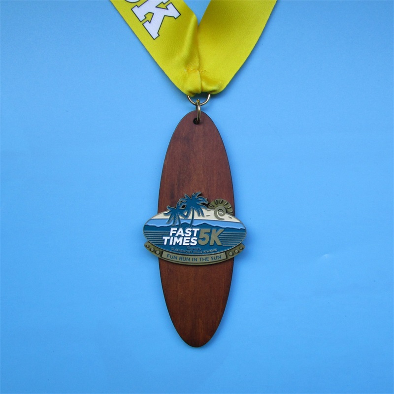 Auszeichnung Medaillen mit Band Blank Gold Silber Bronze Radfahren Running Marathon Segelmetallsportmedaille