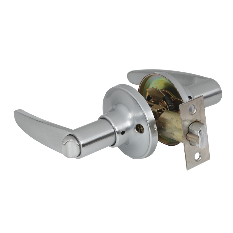 7302 Privatsphäre Türgriff mit abnehmbarer Verriegelungsplatte, All Metal Door Hebelschloss -Set für Schlafzimmer und Badezimmer